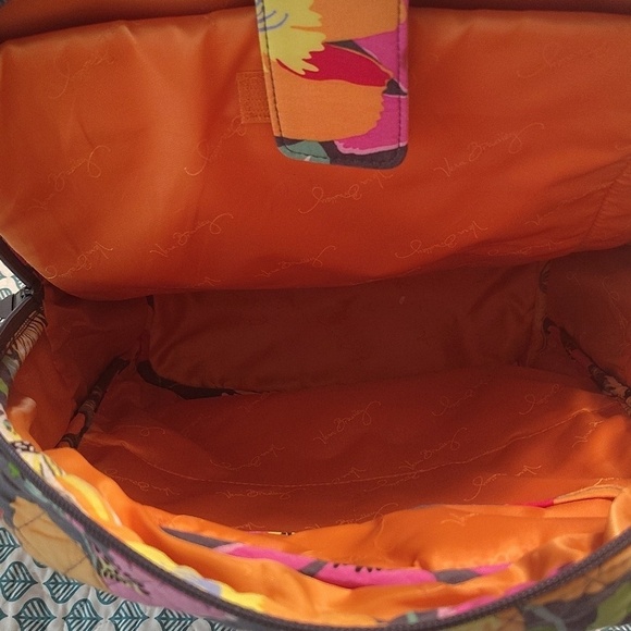 Vera Bradley Jazzy Blooms Large Backpack Retired Vintage Luggage Strap main image 15
